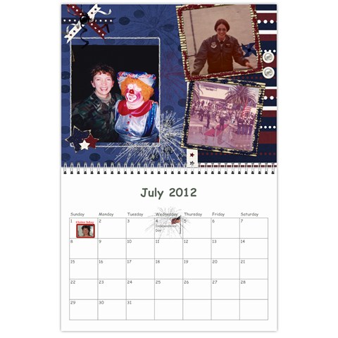 Calendar 18 Mo 2012 Jul 2012