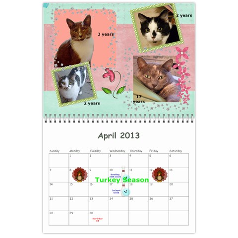 Calendar 18 Mo 2012 Apr 2013