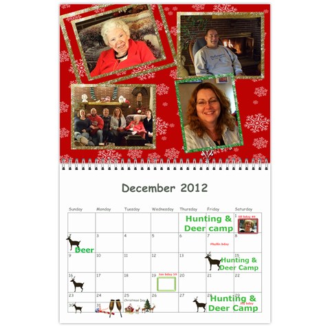 Calendar 18 Mo 2012 Dec 2012