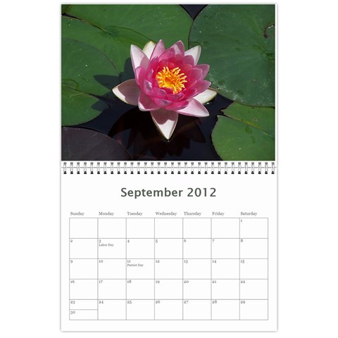 Nature Calendar By Hadassa Seliger Sep 2012