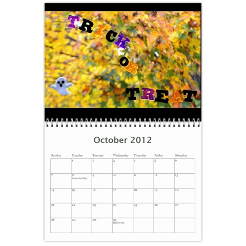 Calender By Kelli Oct 2012
