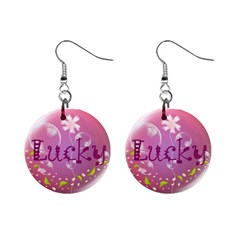 Lucky - Mini Button Earrings