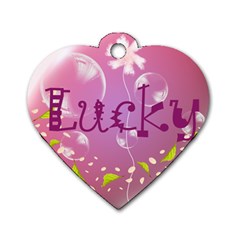 I am a Lucky Dog - Dog Tag Heart (One Side)