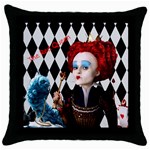 The Red Queen - Throw Pillow Case (Black)