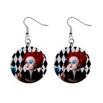 The Red Queen 3 - 1  Button Earrings