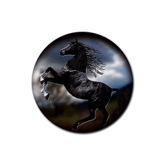 horse2 - Rubber Round Coaster (4 pack)