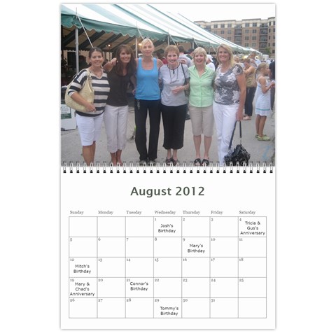 12calendar By Therese Aug 2012