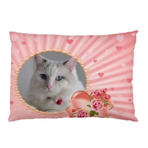 Pink Princess Pillow Case (2 Sided) By Deborah Front