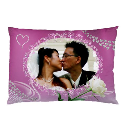 Loving Pink Pillow Case (2 Sided) By Deborah Front