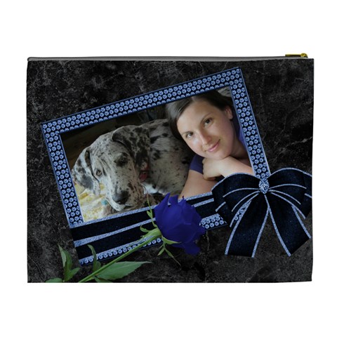 Blue Surprise (xl) Cosmetic Bag By Deborah Back