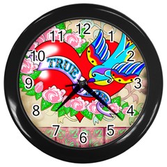 True Love Wall Clock (Black)