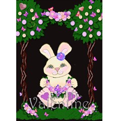 Valentine Bunny card - Greeting Card 5  x 7 