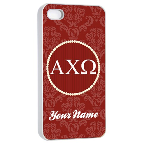 Alpha Chi Omega Sorority Iphone 4/4s Case By Klh Front