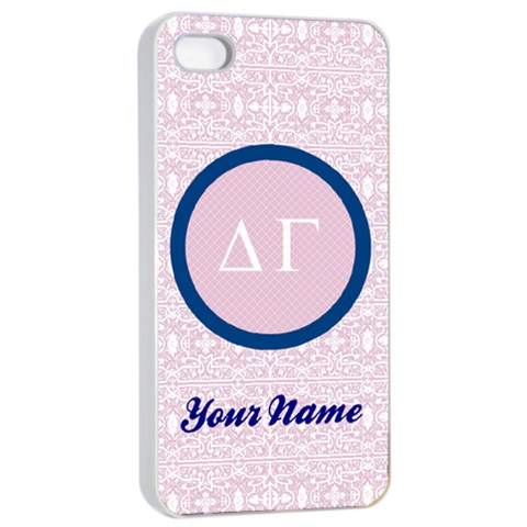 Delta Gamma Sorority Iphone 4/4s Case By Klh Front