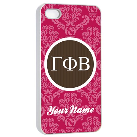 Gamma Phi Beta Sorority Iphone 4/4s Case By Klh Front