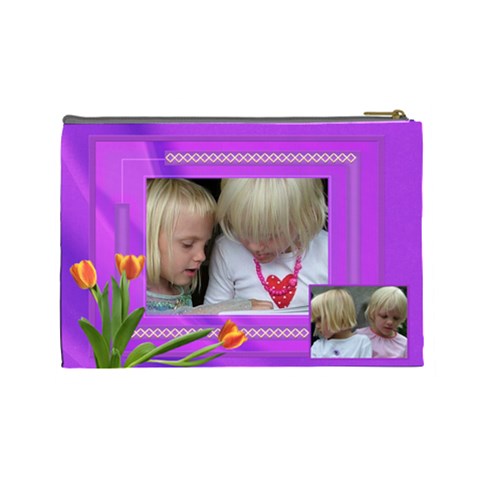 Happy Times 2 Large Cosmetic Bag By Deborah Back