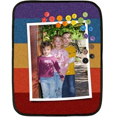 Rainbow Glitter- mini fleece blanket (2 sides) - Fleece Blanket (Mini)