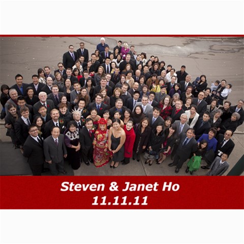 Wedding Thank You By Janet 7 x5  Photo Card - 6