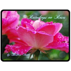 Raindrops on Roses blanket - Fleece Blanket (Large)