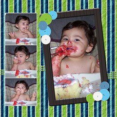 12x12- Eating Cake - ScrapBook Page 12 x 12 12x12- Eating Cake - ScrapBook Page 12 x 12