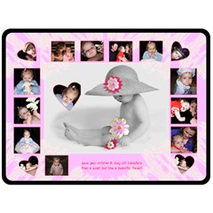 Baby Girl Blanket - Fleece Blanket (Large) Baby Girl Blanket - Fleece Blanket (Large)