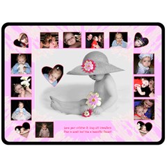 Baby Girl Blanket - Fleece Blanket (Large)