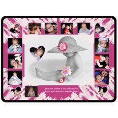 Baby Girl Blanket Pink (4 styles) - Fleece Blanket (Large) Baby Girl Blanket Pink (4 styles) - Fleece Blanket (Large)