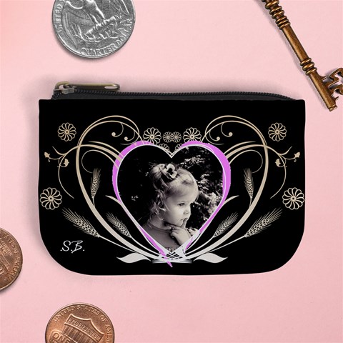 Think Pink Coin Purse By Birkie Front