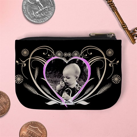 Think Pink Coin Purse By Birkie Back