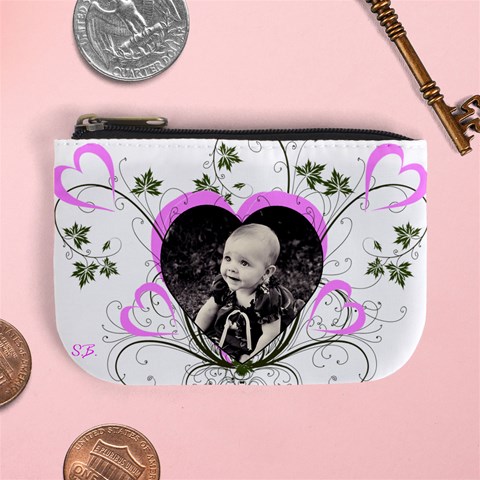 Think Pink Coin Purse By Birkie Front