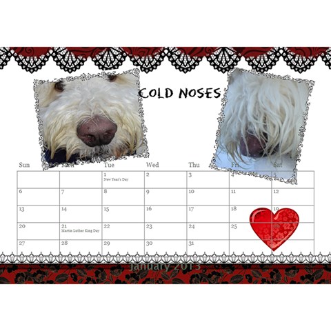 Small Calendar By Bruce Anderson Jan 2013