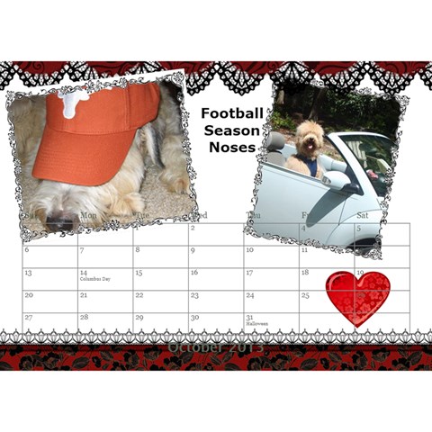 Small Calendar By Bruce Anderson Oct 2013