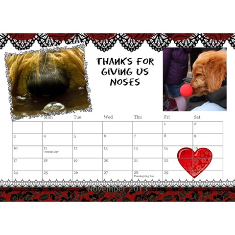 Small Calendar By Bruce Anderson Nov 2013
