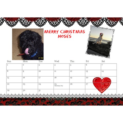Small Calendar By Bruce Anderson Dec 2013