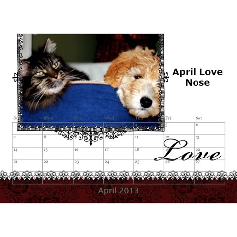Small Calendar By Bruce Anderson Apr 2013