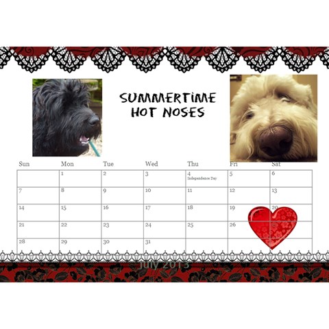 Small Calendar By Bruce Anderson Jul 2013