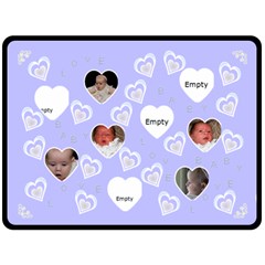 Blue Baby Love Blanket - Fleece Blanket (Large) Blue Baby Love Blanket - Fleece Blanket (Large)