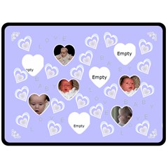 Blue Baby Love Blanket - Fleece Blanket (Large)