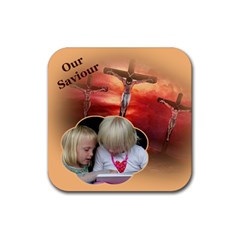 Our Saviour 2 coaster - Rubber Coaster (Square)