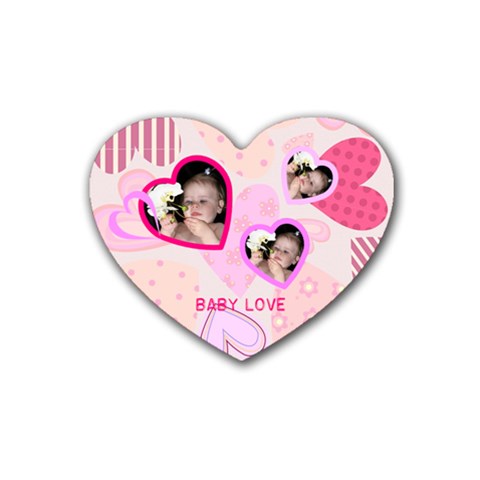 Crazy Hearts Coaster By Birkie Front