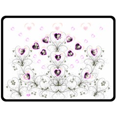 Bouquet of Hearts XL Blanket (4 styles) - Fleece Blanket (Large)