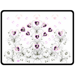 Bouquet of Hearts XL Blanket - Fleece Blanket (Large)