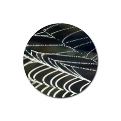 web coaster - Rubber Coaster (Round)