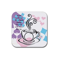 Coffee Coaster - Rubber Coaster (Square)