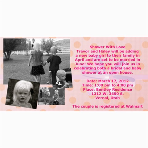 Invitation Ideas By Nadean 8 x4  Photo Card - 11