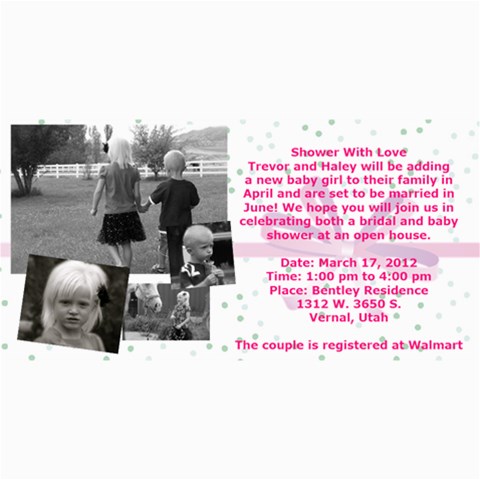 Invitation Ideas By Nadean 8 x4  Photo Card - 12