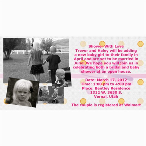 Invitation Ideas By Nadean 8 x4  Photo Card - 14