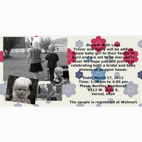 Invitation Ideas By Nadean 8 x4  Photo Card - 18