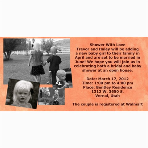 Invitation Ideas By Nadean 8 x4  Photo Card - 3