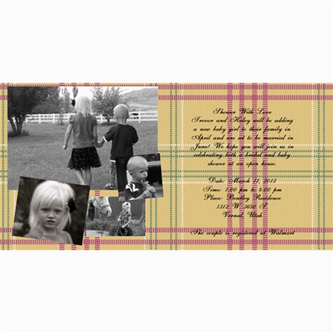 Invitation Ideas By Nadean 8 x4  Photo Card - 6